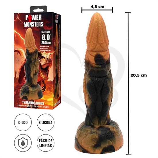 Dildo de silicona monster con sopapa